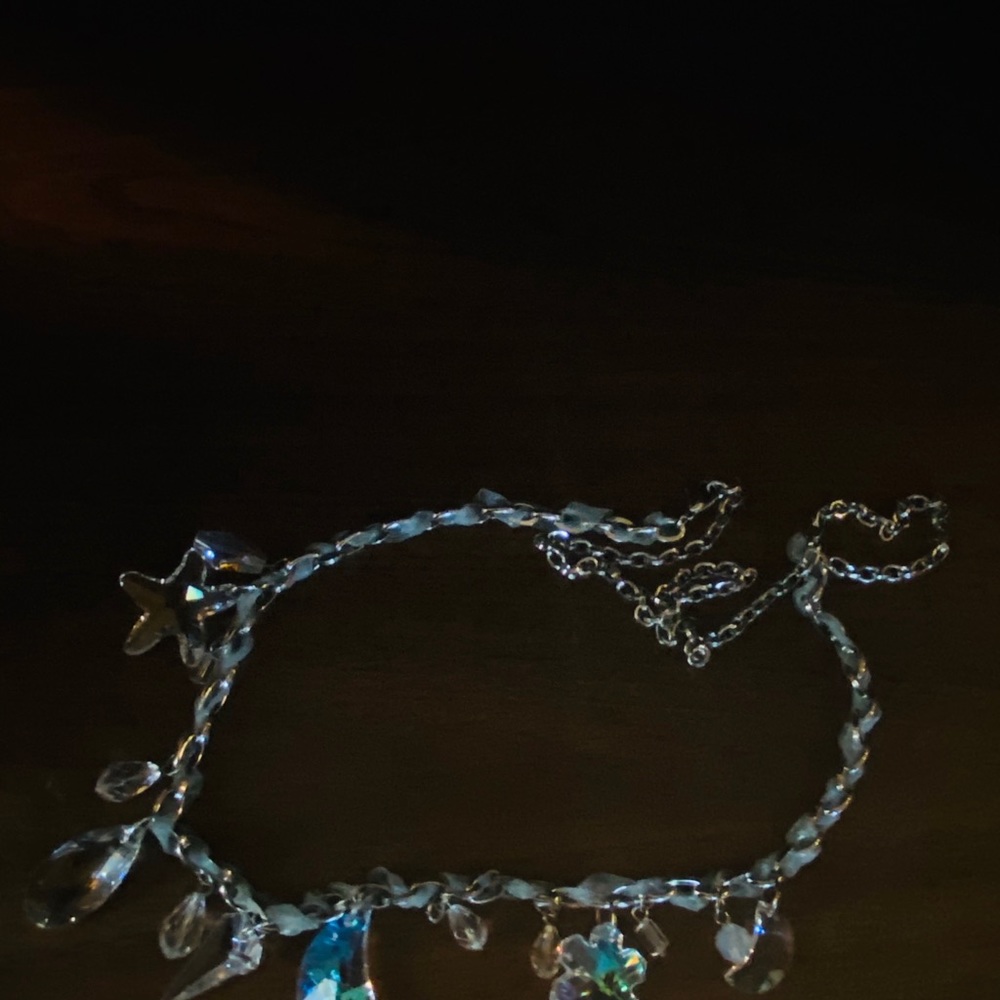 Swarovski Multi Shape Crystals Dangling Necklace - image 8